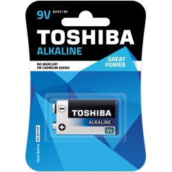 TOSHIBA Bateria Alkaline 9V 6LF22